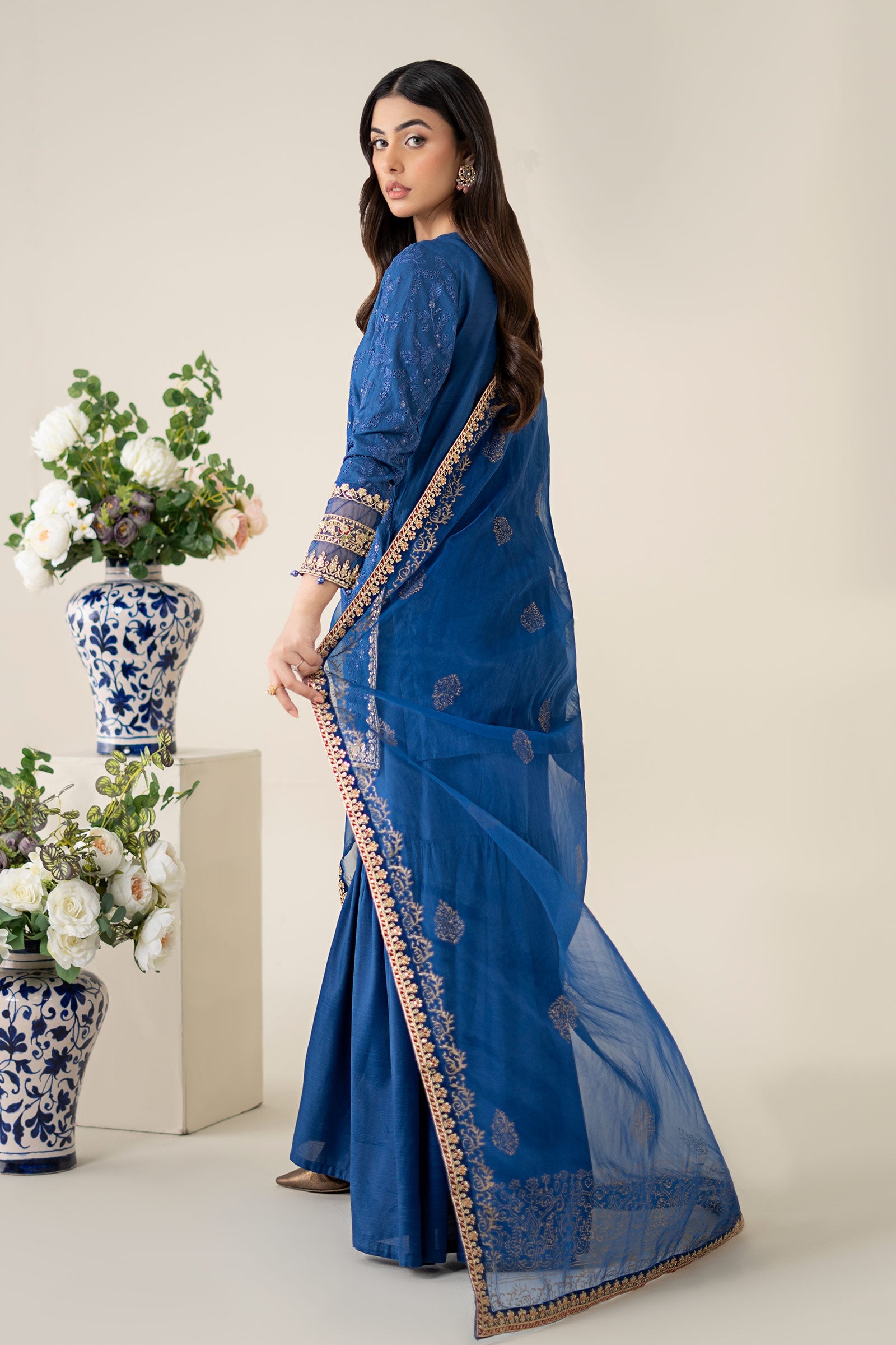 3 Piece Embroidered Lawn Suit |  DW-EA25-11