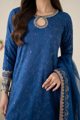 3 Piece Embroidered Lawn Suit |  DW-EA25-11