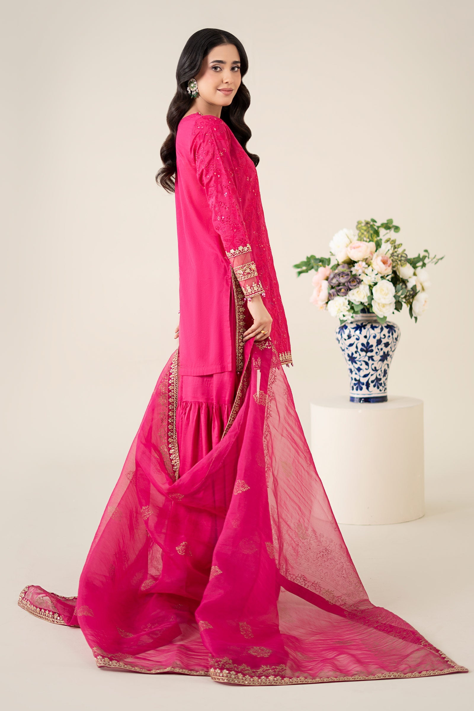 3 Piece Embroidered Lawn Suit |  DW-EA25-11