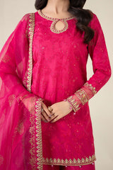 3 Piece Embroidered Lawn Suit |  DW-EA25-11