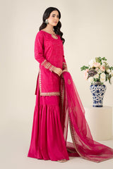 3 Piece Embroidered Lawn Suit |  DW-EA25-11