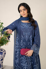 3 Piece Embroidered Lawn Suit |  DW-EA25-21