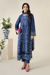 3 Piece Embroidered Lawn Suit |  DW-EA25-21