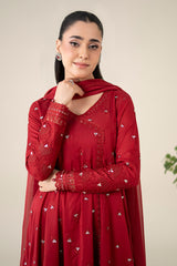 3 Piece Embroidered Lawn Suit |  DW-EA25-61