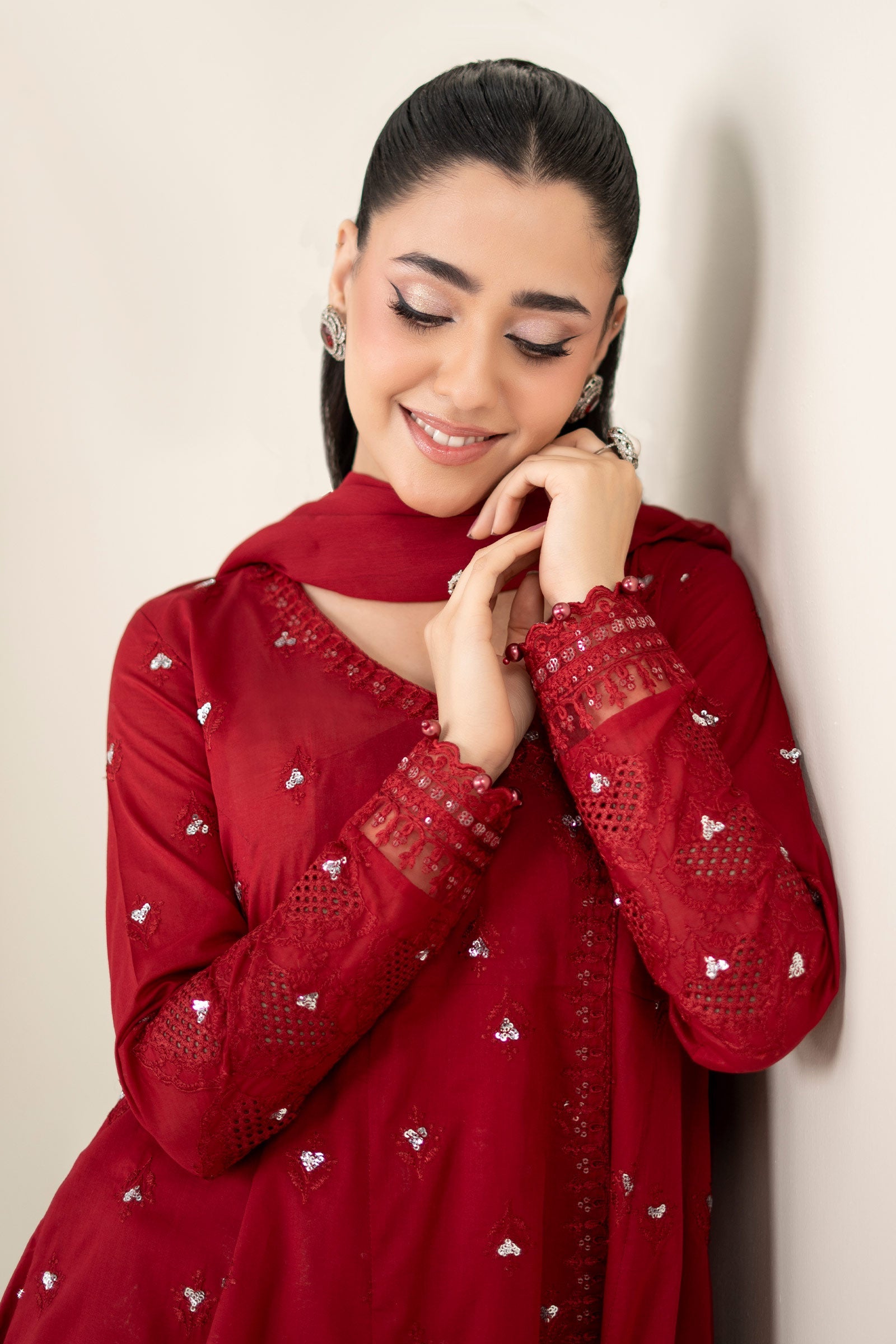 3 Piece Embroidered Lawn Suit |  DW-EA25-61