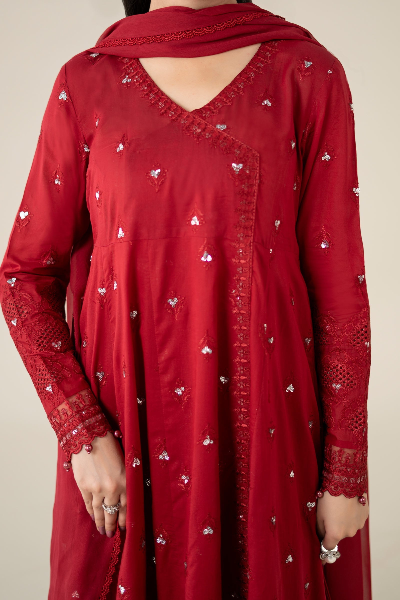 3 Piece Embroidered Lawn Suit |  DW-EA25-61