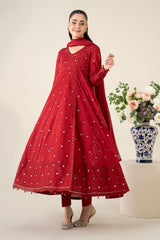 3 Piece Embroidered Lawn Suit |  DW-EA25-61
