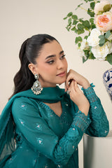 3 Piece Embroidered Lawn Suit |  DW-EA25-61