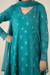 3 Piece Embroidered Lawn Suit |  DW-EA25-61