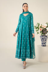 3 Piece Embroidered Lawn Suit |  DW-EA25-61