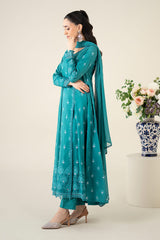 3 Piece Embroidered Lawn Suit |  DW-EA25-61
