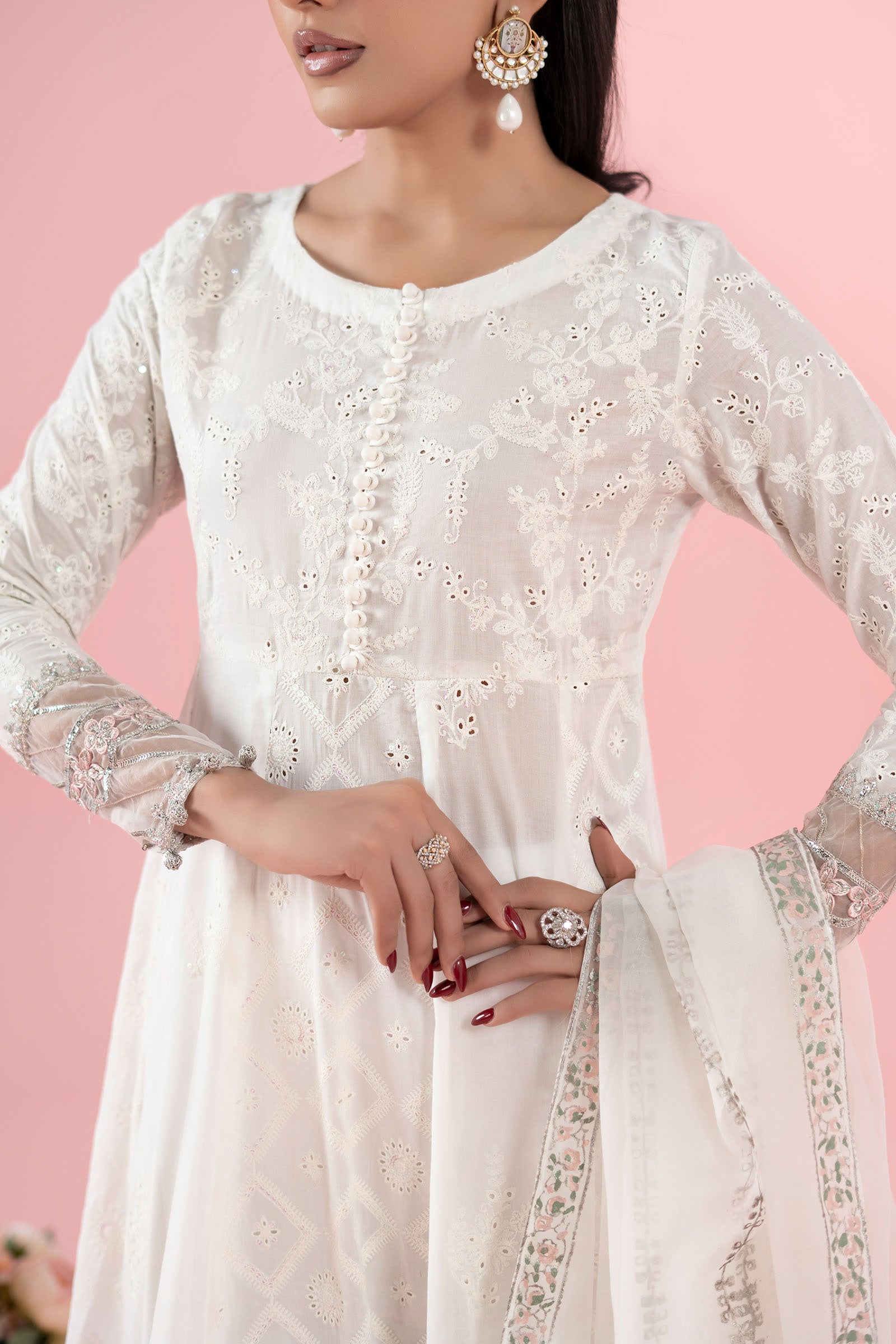 3 Piece Embroidered Lawn Suit |  DW-EA25-65