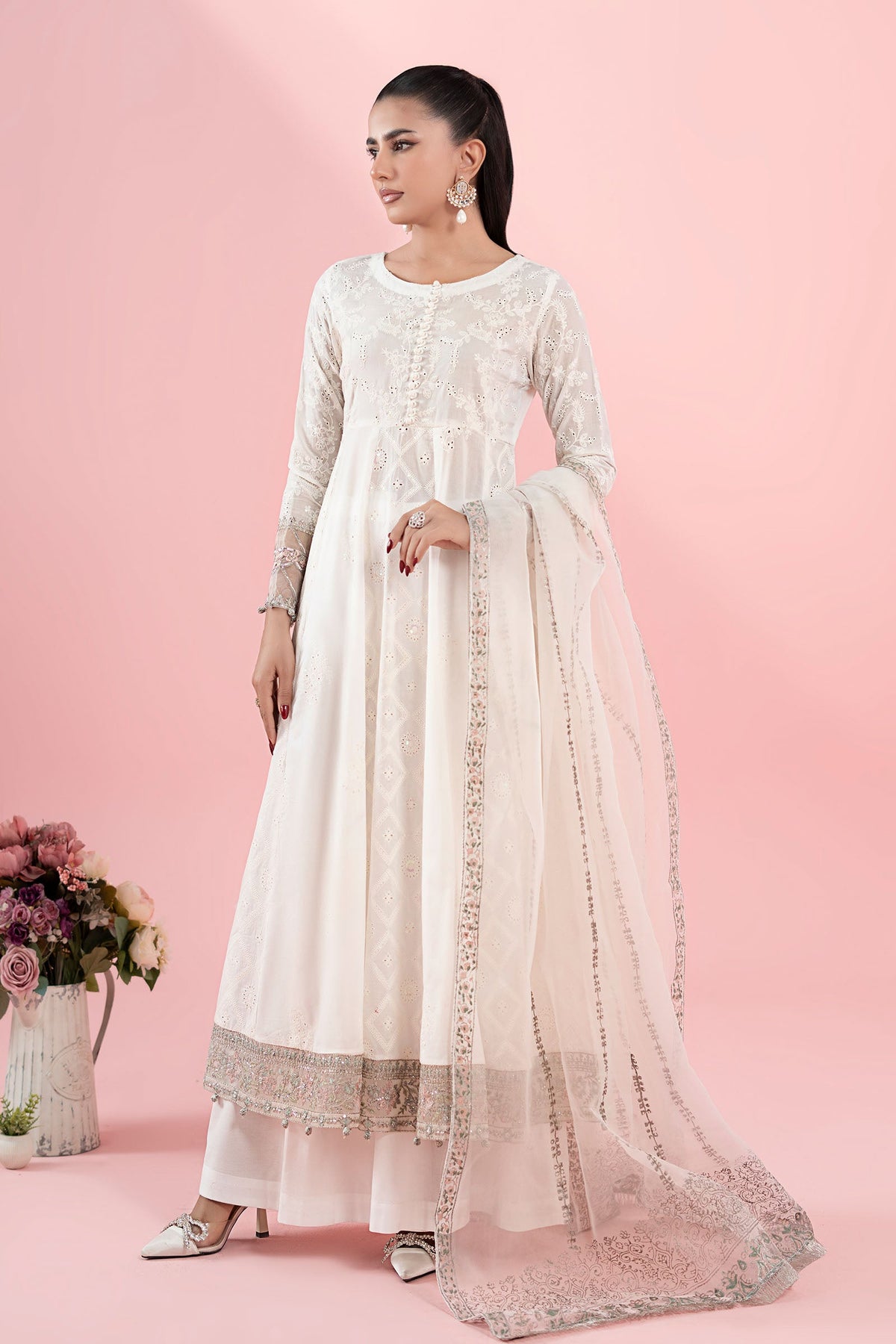 3 Piece Embroidered Lawn Suit |  DW-EA25-65