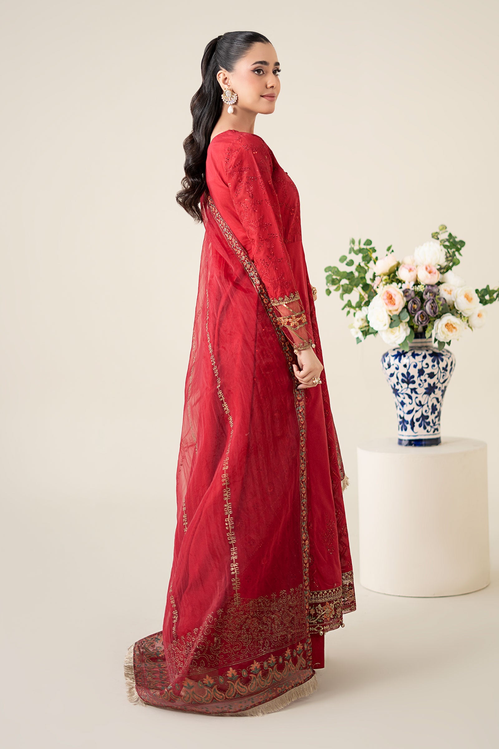 3 Piece Embroidered Lawn Suit |  DW-EA25-65