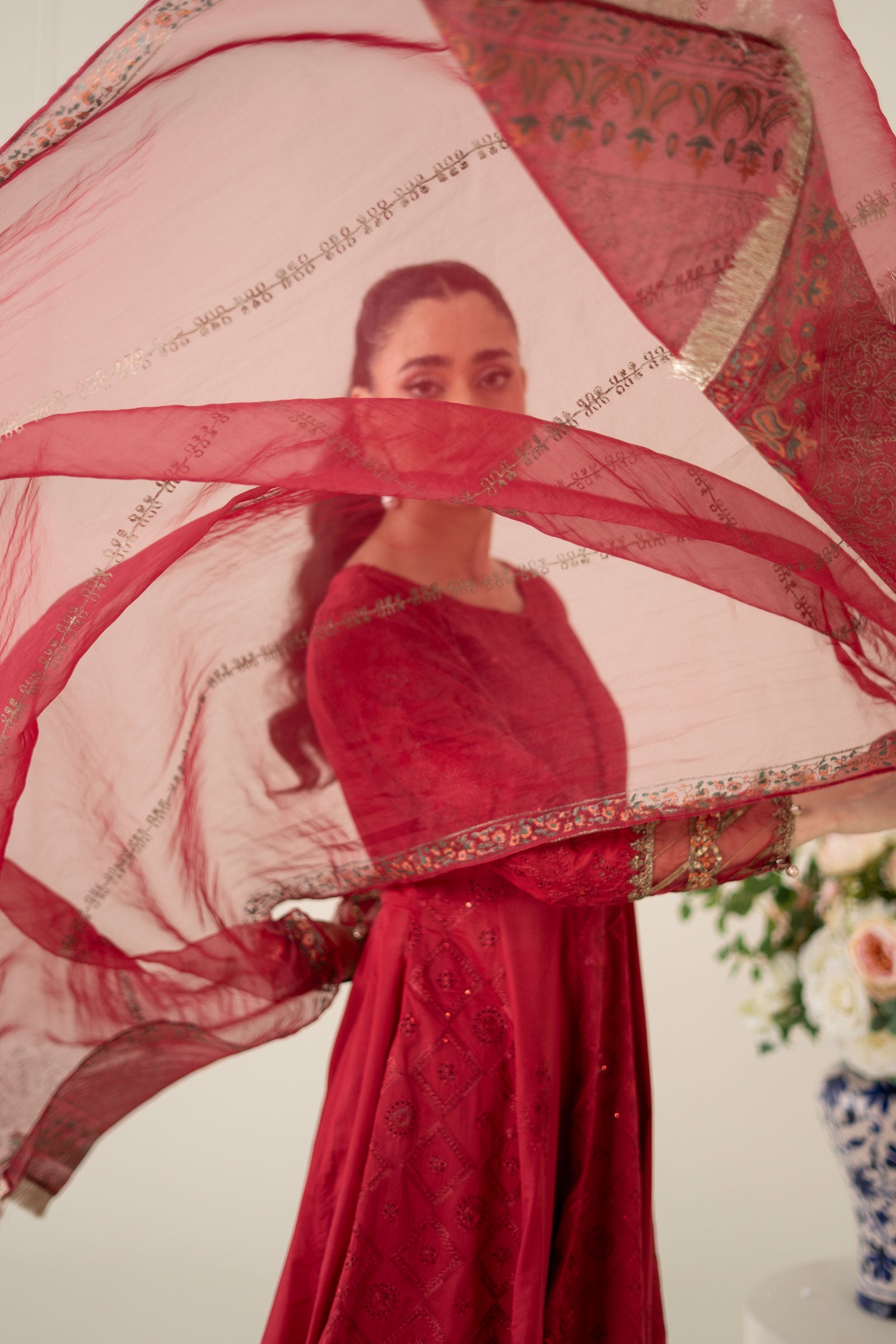 3 Piece Embroidered Lawn Suit |  DW-EA25-65