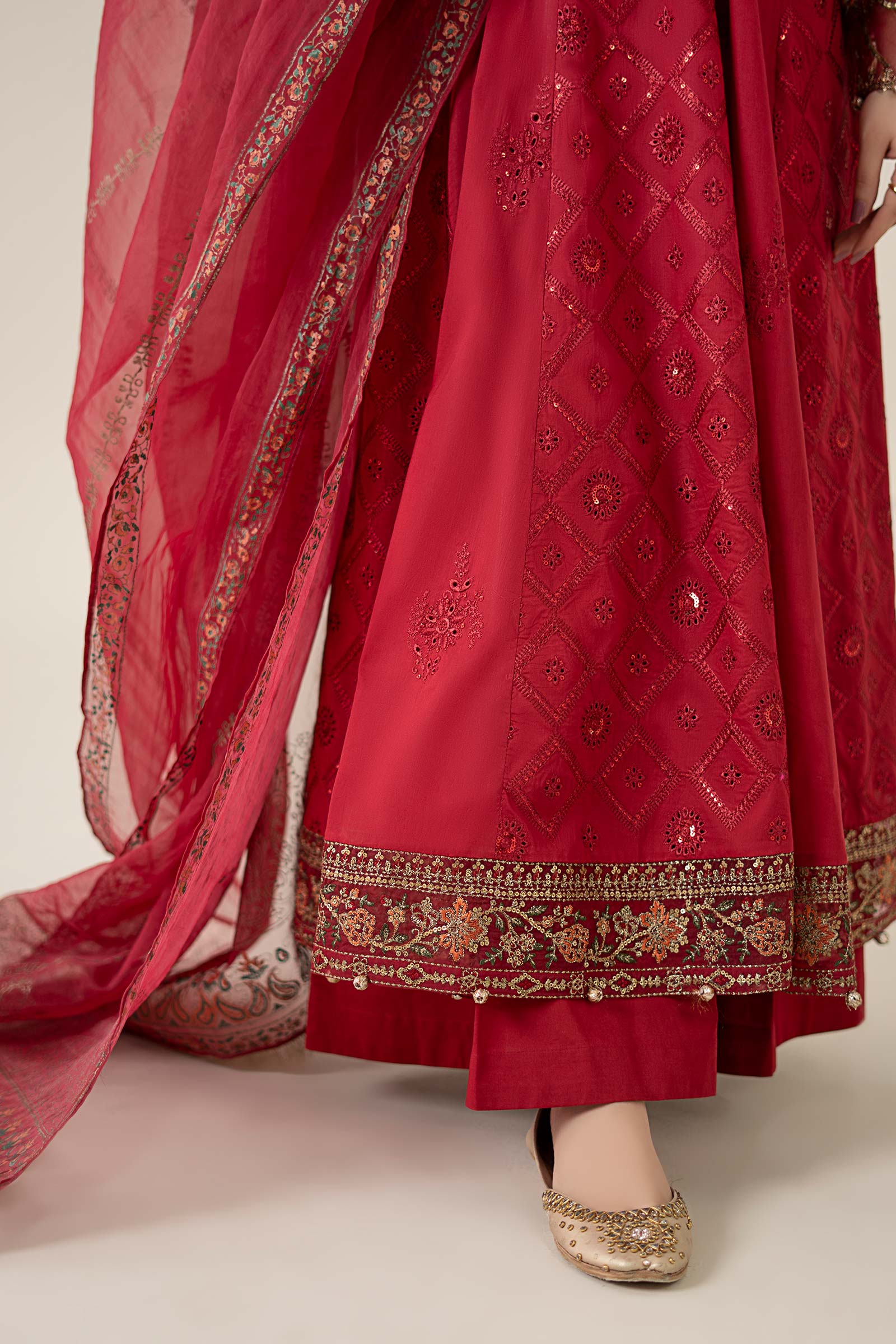 3 Piece Embroidered Lawn Suit |  DW-EA25-65