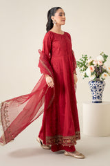 3 Piece Embroidered Lawn Suit |  DW-EA25-65