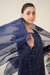 3 Piece Embroidered Dobby Suit |  DW-EA25-68
