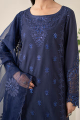3 Piece Embroidered Dobby Suit |  DW-EA25-68