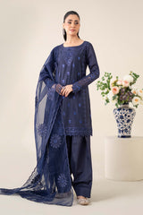 3 Piece Embroidered Dobby Suit |  DW-EA25-68