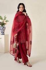 3 Piece Embroidered Dobby Suit |  DW-EA25-68