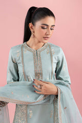 3 Piece Embroidered Dobby Suit |  DW-EA25-81