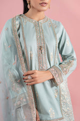 3 Piece Embroidered Dobby Suit |  DW-EA25-81