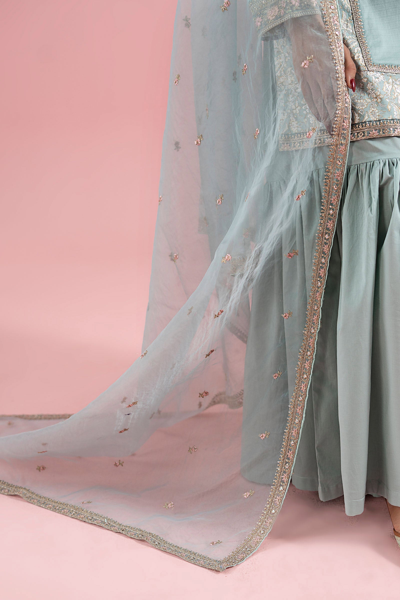 3 Piece Embroidered Dobby Suit |  DW-EA25-81