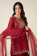 3 Piece Embroidered Lawn Suit |  DW-EA25-85