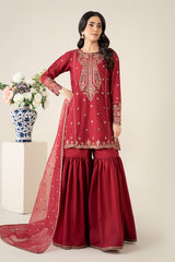 3 Piece Embroidered Lawn Suit |  DW-EA25-85