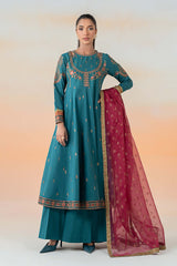 3 Piece Embroidered Lawn Suit | DW-EF25-60