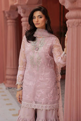 3 Piece Embroidered Cotton Silk Suit | DW-EF25-17
