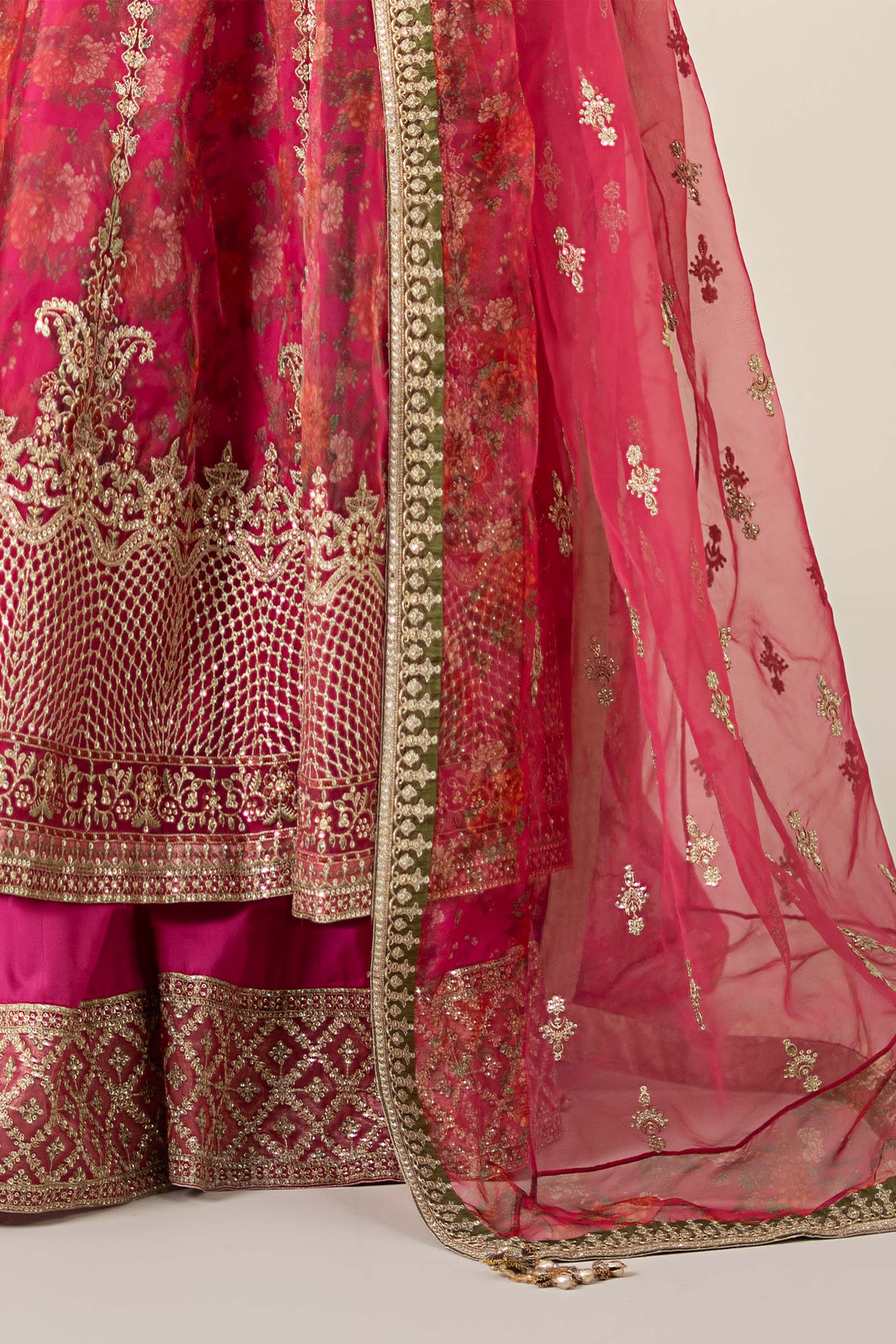 3 Piece Embroidered Organza Suit | SF-EF25-03